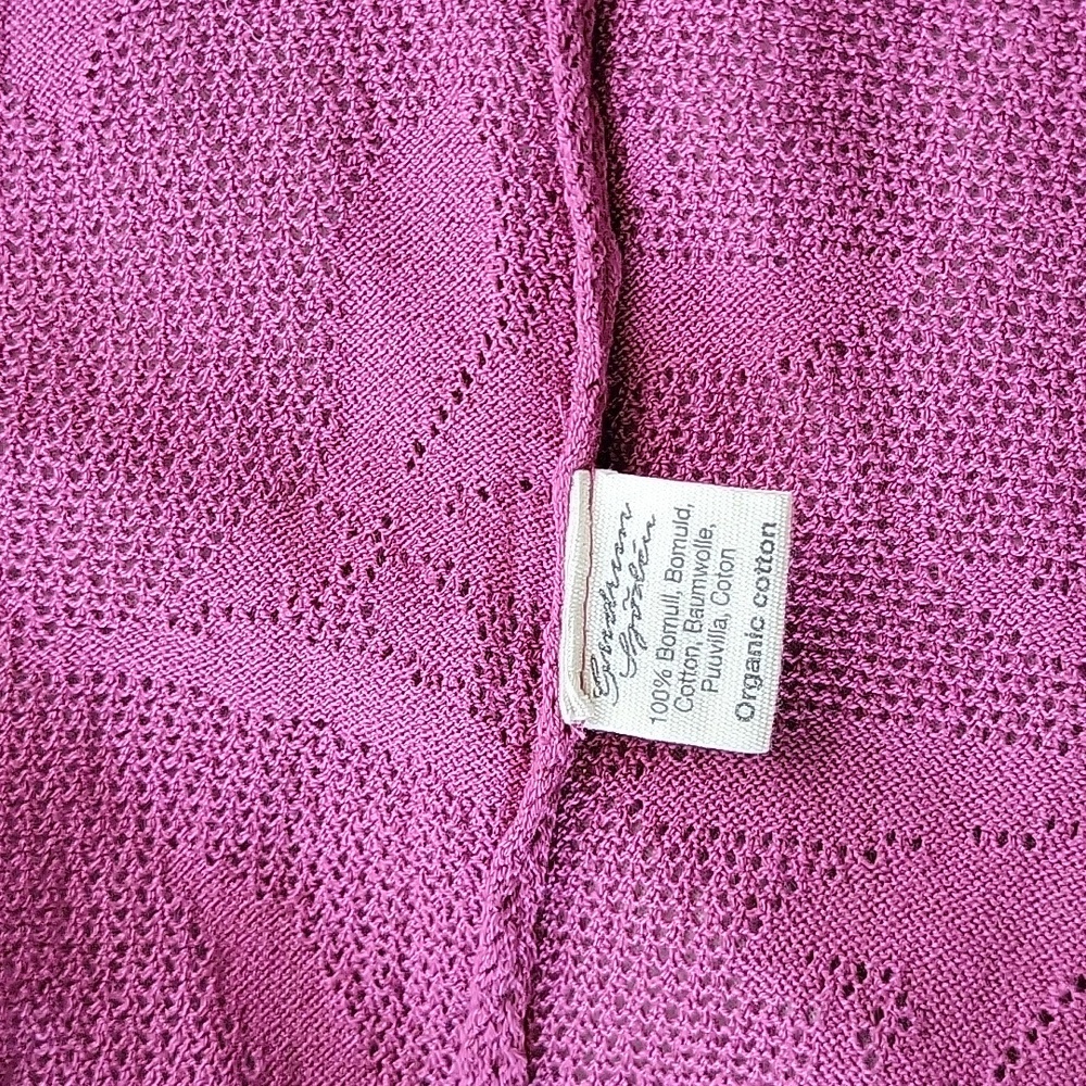 Gudrun Sjoden Open Crochet Pointelle Duster Cardigan Kimono - M - NWT - Picture 6 of 7